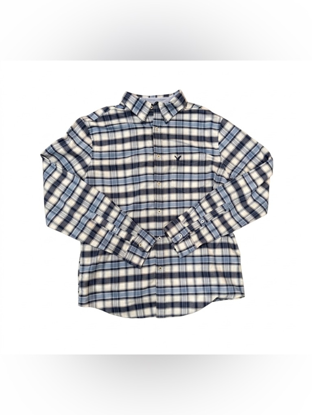 American Eagle Outfitters Men’s Classic Fit Plaid Shirt Size Medium
